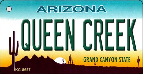 Queen Creek Arizona Novelty Metal Key Chain KC-8657