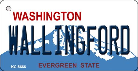 Wallingford Washington Novelty Metal Key Chain KC-8666