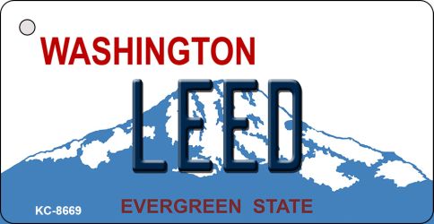 Leed Washington Novelty Metal Key Chain KC-8669