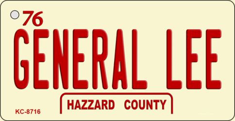 General Lee Novelty Metal Key Chain KC-8716