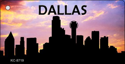 Dallas Silhouette Novelty Metal Key Chain KC-8719