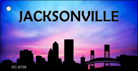 Jacksonville Silhouette Novelty Metal Key Chain KC-8726