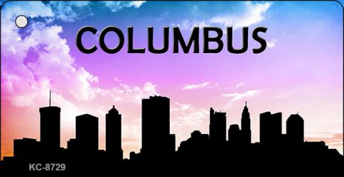 Columbus Silhouette Novelty Metal Key Chain KC-8729