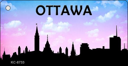 Ottawa Silhouette Novelty Metal Key Chain KC-8733