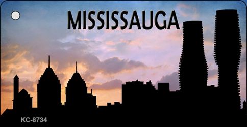 Mississauga Silhouette Novelty Metal Key Chain KC-8734