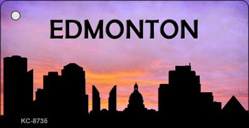 Edmonton Silhouette Novelty Metal Key Chain KC-8735