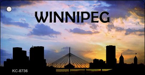 Winnipeg Silhouette Novelty Metal Key Chain KC-8736