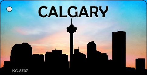 Calgary Silhouette Novelty Metal Key Chain KC-8737