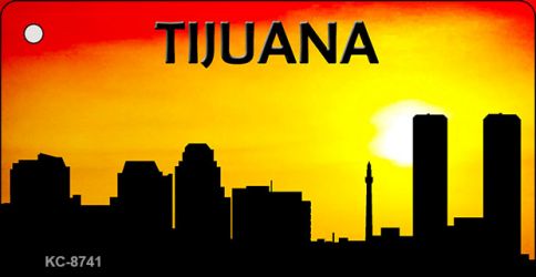 Tijuana Silhouette Novelty Metal Key Chain KC-8741