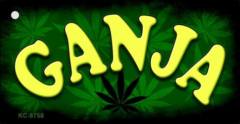Ganja Novelty Metal Key Chain KC-8758