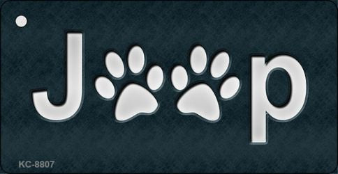 J**P Dog Paws Novelty Metal Key Chain KC-8807