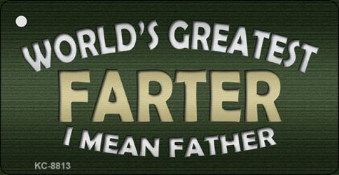 Greatest Farter Novelty Metal Key Chain KC-8813