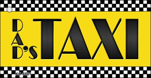 Dads Taxi Novelty Metal Key Chain KC-8821