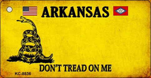 Arkansas Dont Tread On Me Novelty Metal Key Chain KC-8836