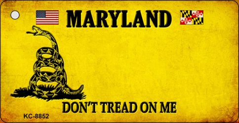 Maryland Do Not Tread On Me Novelty Metal Key Chain KC-8852