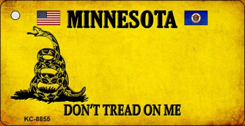 Minnesota Do Not Tread On Me Novelty Metal Key Chain KC-8855