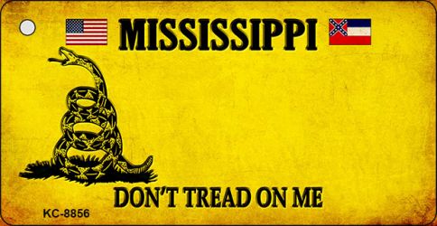 Mississippi Do Not Tread On Me Novelty Metal Key Chain KC-8856
