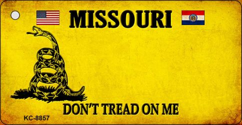 Missouri Do Not Tread On Me Novelty Metal Key Chain KC-8857