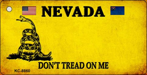 Nevada Do Not Tread On Me Novelty Metal Key Chain KC-8860