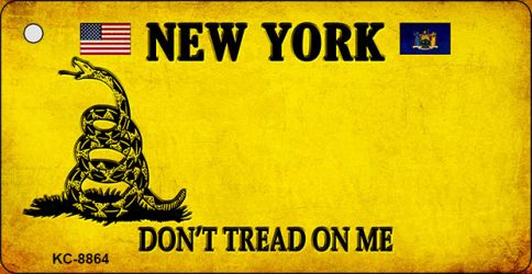 New York Do Not Tread On Me Novelty Metal Key Chain KC-8864