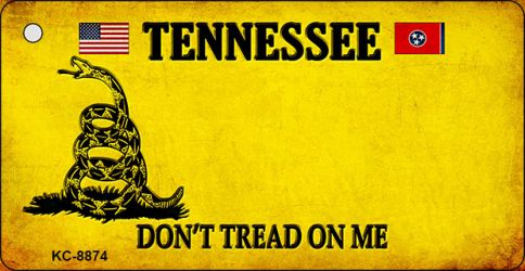 Tennessee Do Not Tread On Me Novelty Metal Key Chain KC-8874