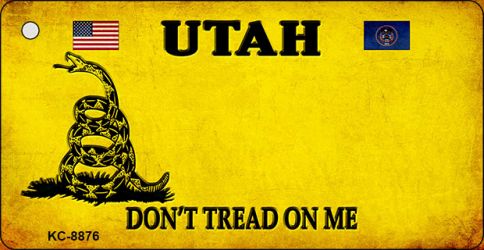 Utah Do Not Tread On Me Novelty Metal Key Chain KC-8876