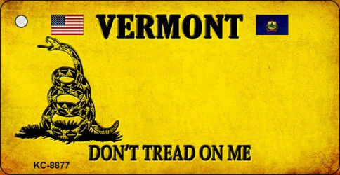 Vermont Do Not Tread On Me Novelty Metal Key Chain KC-8877