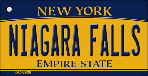 Niagara Falls New York State License Plate Tag Key Chain KC-8938
