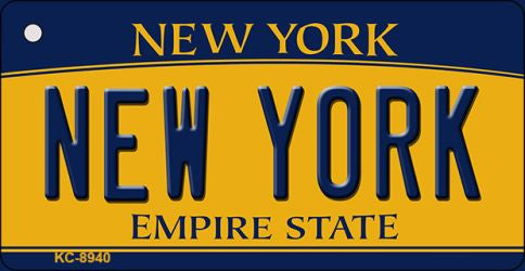 New York State License Plate Tag Key Chain KC-8940