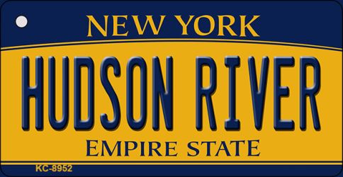 Hudson River New York State License Plate Tag Key Chain KC-8952