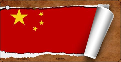 China Flag Scroll Novelty Aluminum Key Chain KC-9096