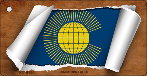 Commonwealth Flag Scroll Novelty Aluminum Key Chain KC-9160