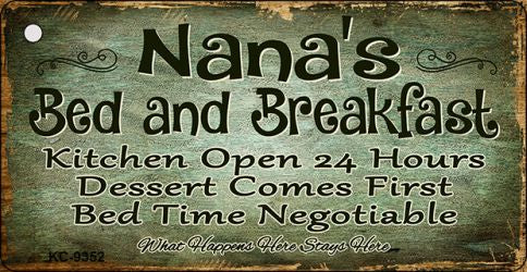 Nanas Bed And Breakfast Novelty Aluminum Key Chain KC-9352