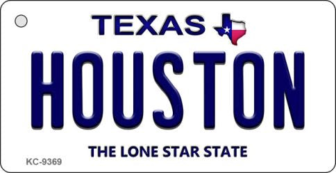 Houston Texas Novelty Aluminum Key Chain KC-9369