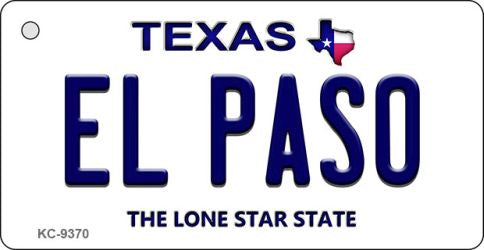El Paso Texas Novelty Aluminum Key Chain KC-9370