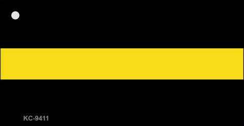 Thin Yellow Line Novelty Metal Key Chain KC-9411