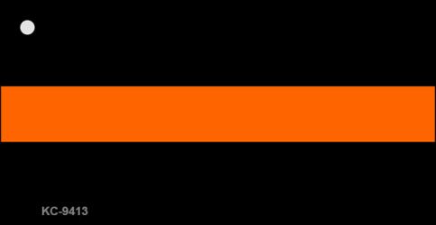 Thin Orange Line Novelty Metal Key Chain KC-9413