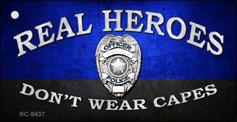 Real Heroes Blue Novelty Metal Key Chain KC-9437