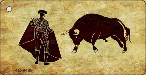 Bullfight Novelty Aluminum Key Chain KC-9489