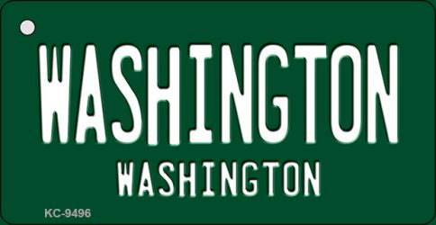 Washington Green Novelty Aluminum Key Chain KC-9496