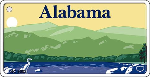 Alabama Novelty Aluminum Key Chain KC-9502