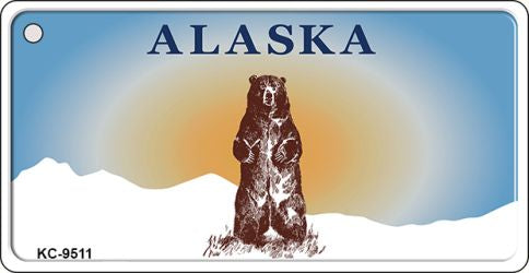 Alaska Bear Novelty Aluminum Key Chain KC-9511