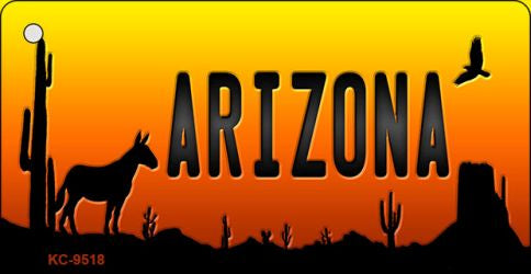 Donkey Arizona Scenic Novelty Aluminum Key Chain KC-9518