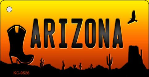 Boot Arizona Scenic Novelty Aluminum Key Chain KC-9526