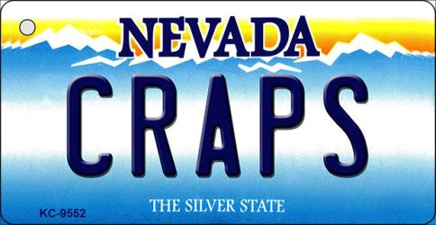 Craps Nevada Novelty Aluminum Key Chain KC-9552
