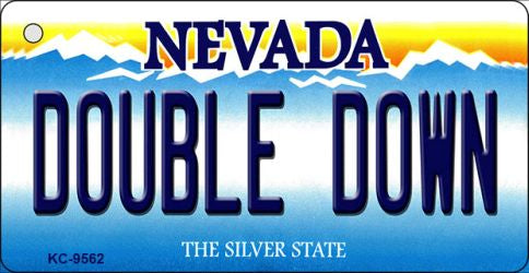 Double Down Nevada Novelty Aluminum Key Chain KC-9562
