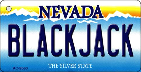 Black Jack Nevada Novelty Aluminum Key Chain KC-9563