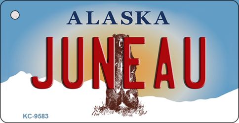Juneau Alaska State Novelty Aluminum Key Chain KC-9583
