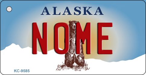 Nome Alaska State Novelty Aluminum Key Chain KC-9585