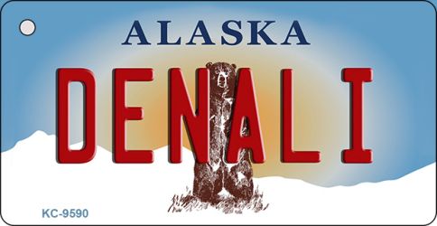 Denali Alaska State Novelty Aluminum Key Chain KC-9590